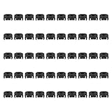 Konuooer 50pcs Bremsleitung Clip, Bremsschlauch Doppelclip Halter für A4 S4 Bora Caddy Golf Polo Alhambra Arosa Cordoba Ibiza Schwarz