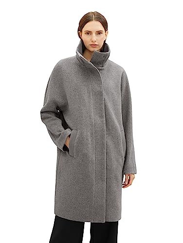 TOM TAILOR 1038678 Manteau Femme long chaud coupe droite d'hiver
