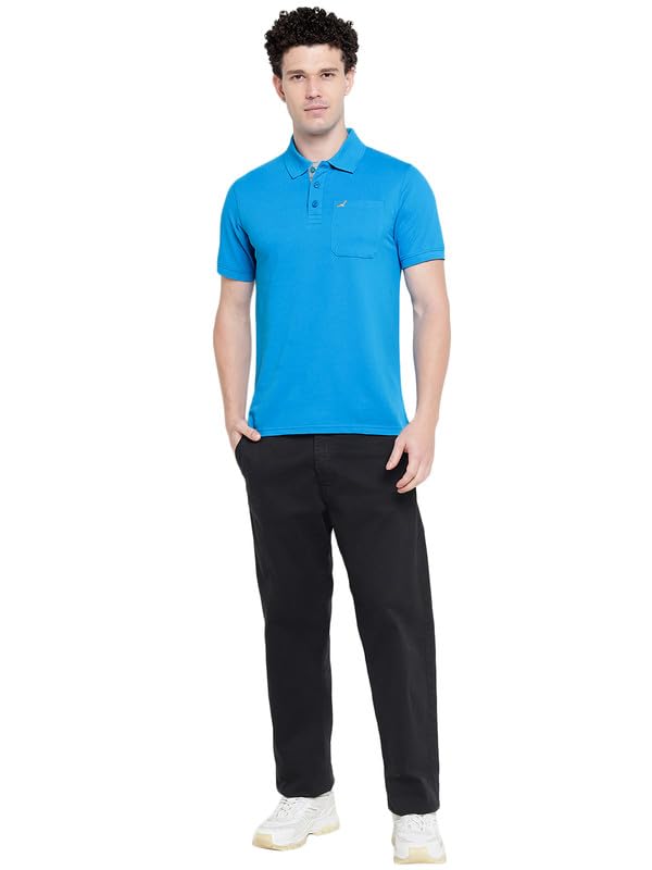 Image of AMERICAN CREW Polo Collar T-Shirt for Men with Pocket