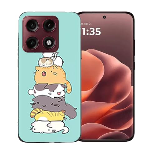 LCEHTOGYE �K�p Motorola Edge 70 Pro�p�P�[�X�A�K�p Motorola Edge 70 Pro (6,78")�ƌ݊����̂��钴���^�u���b�N�\�t�gTPU�V���R���Q���P�[�X�ی�J�o�[ - LLM39