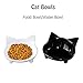 Lorde Cat Feeder - Melamine Cat Food Bowls, Set of 2, 8 oz, Whisker Relief, Non Slip, Dishwasher Safe, BPA Free, Modern Design for Small & Medium Breeds