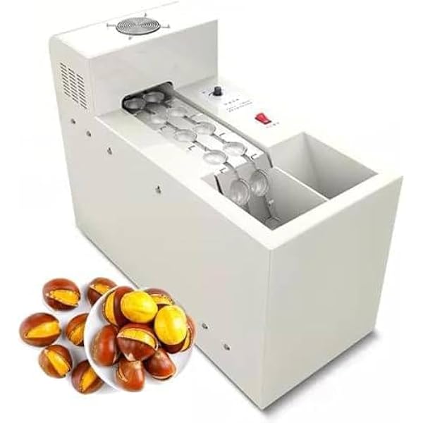 Elektryczny otwieracz do kasztanów, automatyczne narzędzie tnące z regulowaną głębokością 0,5-2,5 mm, wydajność 60-120 kg/h dla dzikich i pospolitych kasztanów