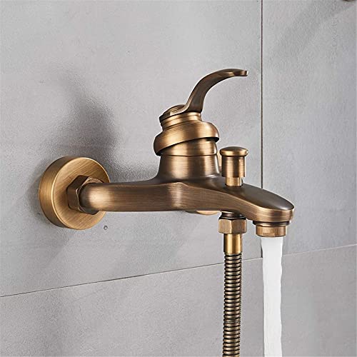 Ensemble de Robinet de Douche en Laiton Massif pour Baignoire Design