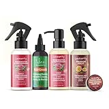 Locsanity Natural & Organic Loc Care Essentials Mature Locs Travel Kit, Gentle 2-in-1 Shampoo/Conditioner, Hair Oil, Passion Fruit Spray, Rosewater Refresh Spray, Smooth Edge Gel