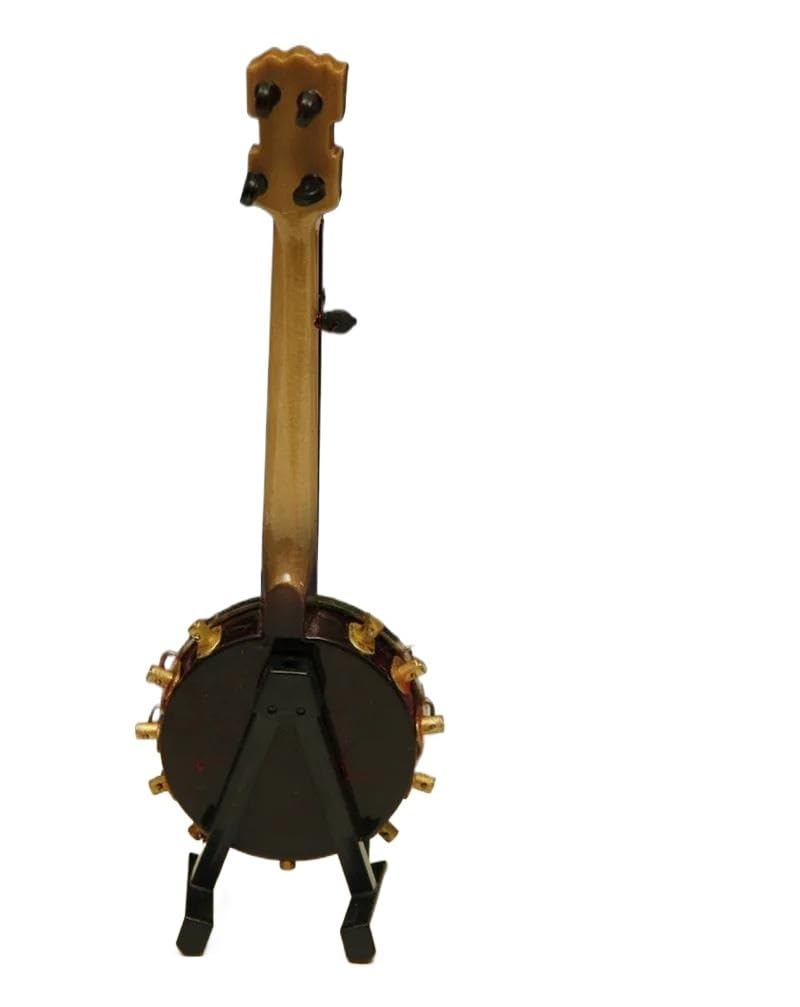 Dekorationen für Musikinstrumente Musikinstrument-Ornamente Banjo Mini niedliches dekoratives Kunsthandwerk (Size : 10cm)