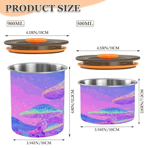 Envase hermético de acero inoxidable para café 500 ml miniatura 2