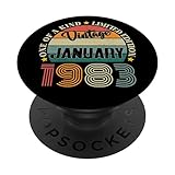 Photo Gallery 41 anni vintage gennaio 1983 41 ° compleanno retro popsockets popgrip intercambiabile Photo Gallery 41 anni vintage gennaio 1983 41 ° compleanno retro popsockets popgrip intercambiabile