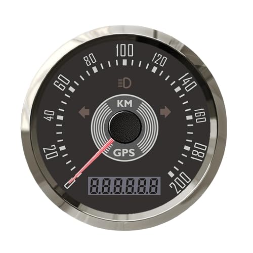 ���g�� 160KMH�A200KMH�A160MPH 85mm GPS �X�s�[�h���[�^�[ �Q�[�W �A���e�i�t�� �^�[�����C�g �C�G���[ ���b�h LED �I�h���[�^�[ �� �{�[�g(200KMH BS)