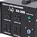 3000 Watt Voltage Converter Transformer, Heavy Duty Step Up & Step Down Voltage Converter, 110V/220V, Circuit Breaker Protection