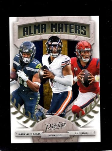 2024 Panini Prestige Alma Maters #3 C.J. Stroud/Jaxon Smith-Njigba/Justin Fields NMMT