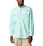Columbia Men's Bahama II Long Sleeve Shirt,GULF STREAM,Large