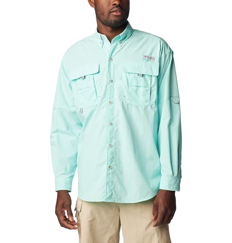 Columbia Men's Bahama II Long Sleeve Shirt,GULF STREAM,Large