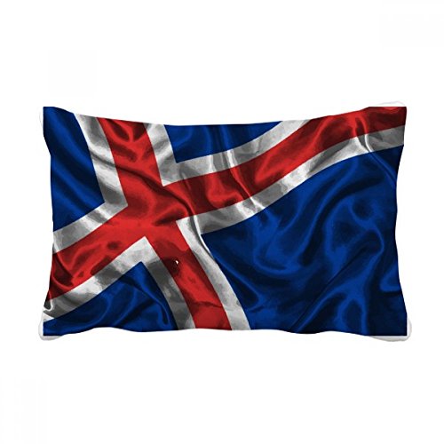 Housse de coussin soie texture motif Islande abstrait multicolore - 2