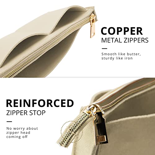 Opposhe Purse Organizer Insert For Handbags, Softened Felt Bag Insert Organizer For Tote, Handbag Organizer Compatible With Lv, Coach, Mk, Kate Spade, Goyard, Longchamp. #TOP4