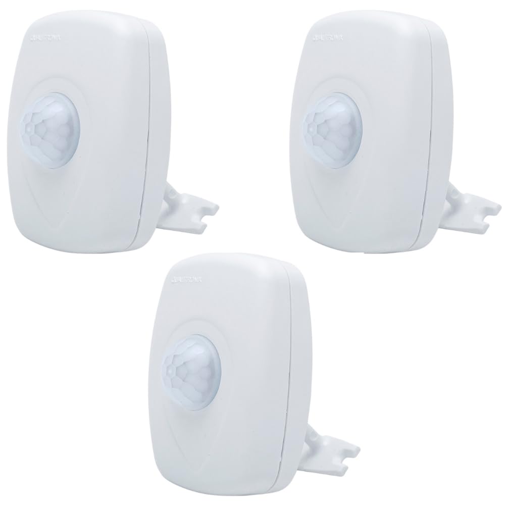 Kit 3x Sensor De Presença Microcontrolado 180º Com Fotocélula E 6 Funções Interno QA21MB
