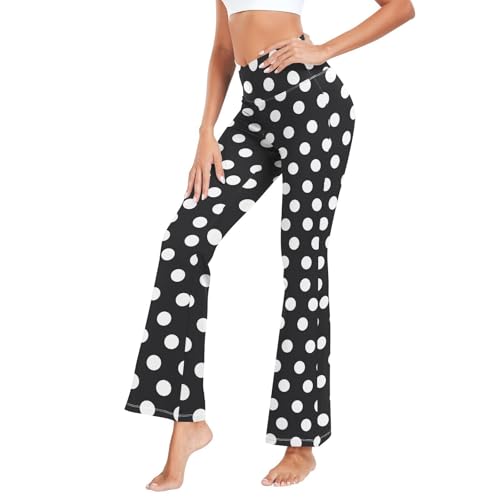 Pantalon de yoga évasé respirant et extensible à fleurs lilas