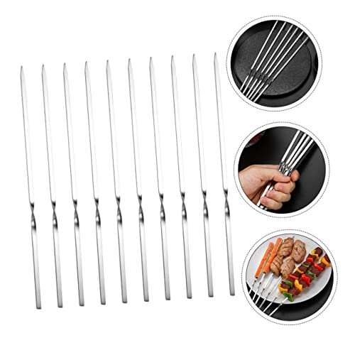 Parliky 1 Conjunto Com 30 Peças De Agulha Perfurante De Aço Inoxidável Espetos De Churrasco Espetos