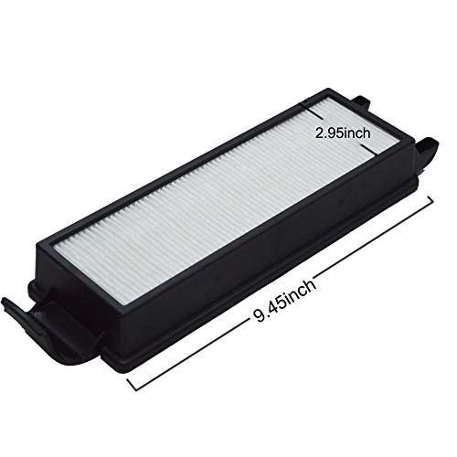 EZ SPARES 2Pcs Vacuum Cleaner Eureka HF5 HF-5 Vacuum HEPA Filter Fits Part # 61830, 61830A, 61840 WASHABLE & REUSABLE Eureka Attachment