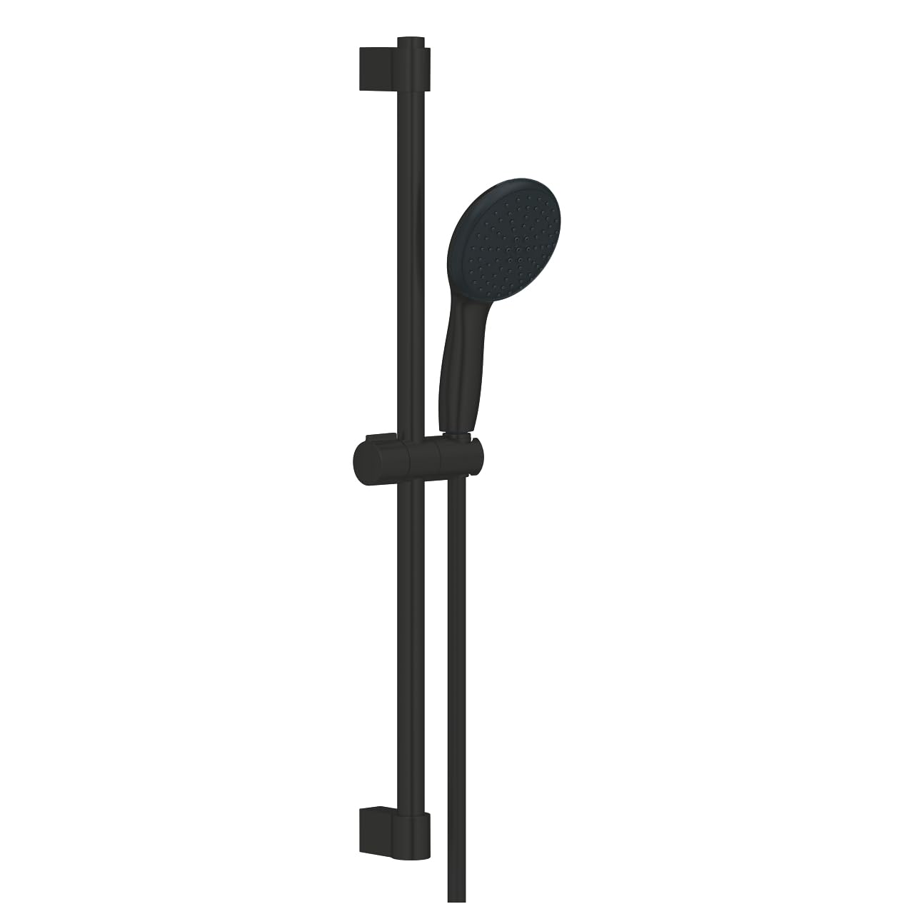Grohe Black Matt Tempesta 110 Shower Rail Set With 2-Spray Hand Shower (Rain And Jet), Matte Black