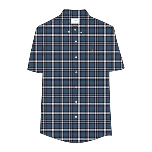 Farah Brewer Organic Check chemise manches longues homme