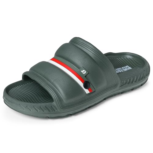 Image of DOCTOR EXTRA SOFT Men's Classic Ultra Soft Sliders /Slippers with Cushion FootBed for Adult | Comfortable & Light Weight | Stylish & Anti-Skid | Waterproof & Everyday Flip Flops for Gents /Boys D-527