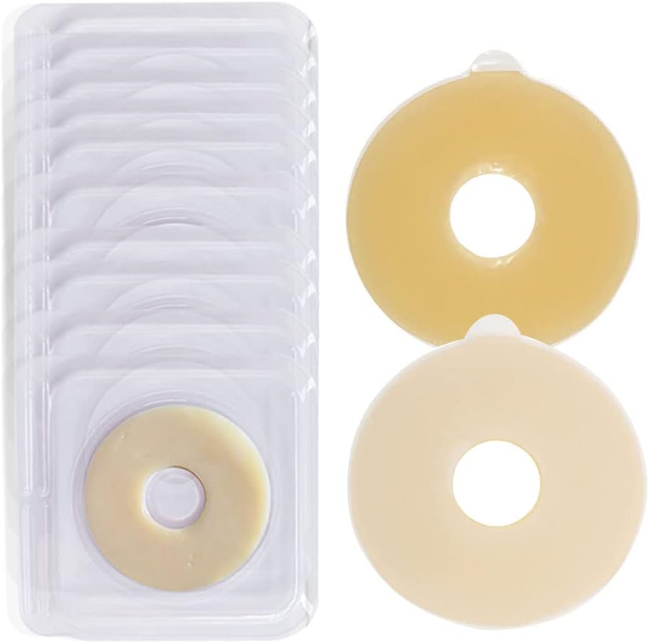 YEYSXSY Ostomy Barrier Rings No Leaking Barrier Extenders for Colostomy Bags Pack of 20