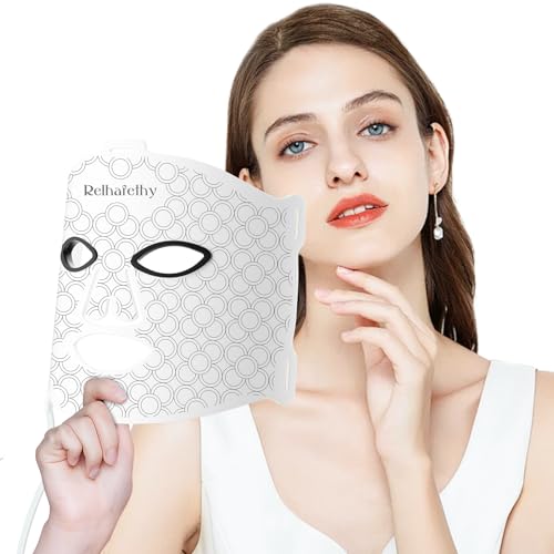 Masque lumière rouge et proche infrarouge 660nm 850nm en silicone blanc pour visage