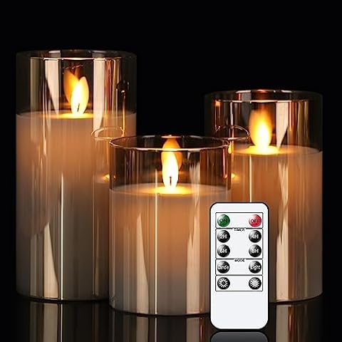 GenSwin LED Flameless Candles with Remote Control Cover