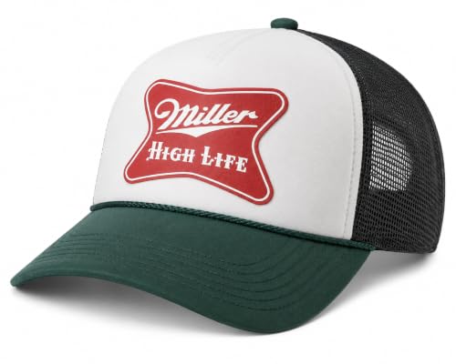 Image of AMERICAN NEEDLE Miller High Life Beer Patch Unisex Adjustable Snapback Baseball Hat
