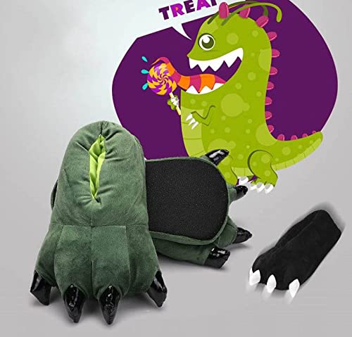 IXITON Unisex Funny Animal Paw slippers Shoes Furry Dinosaur bear Claw Slippers Cartoon plush slippers4