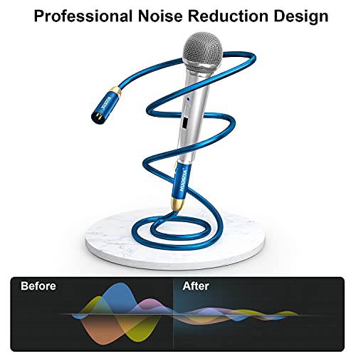 Xlr Cable, Nuosiya Microphone Cable 3Ft 2Pack, Male To Female Balanced Cable, 3 Pin Xlr To Xlr Mic Patch Cord 22Awg Ofc, Xlr Speaker Cable, Mic Cable Dmx 512 Cable For Mixer, Recording Studio, Podcast #TOP5