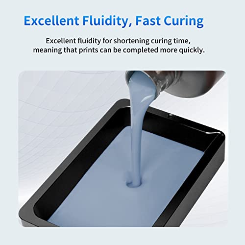 Anycubic 3D Printer Resin, 405Nm Sla Uv-Curing Resin With High Precision And Quick Curing & Excellent Fluidity For Lcd 3D Printing (Grey, 500G) #TOP3