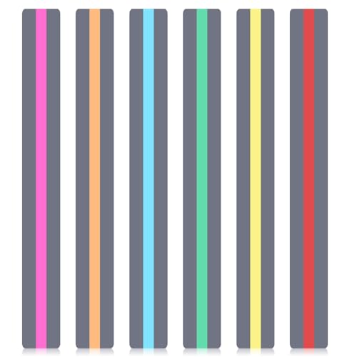 36 Pieces Guided Reading Strips, Highlight Strips Line Reader Colored Overlay Reading Strip Colorful Bookmarks Read Tracker Help with Dyslexia for Student Classroom Teaching Supplies (Multicolor)