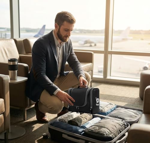 Bago Hanging Travel Toiletry Bag for Men and Women