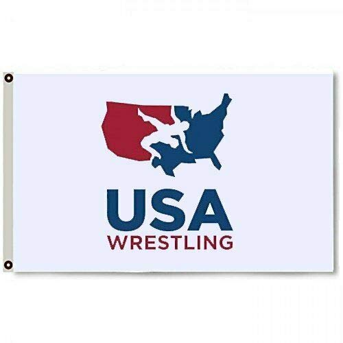 White Super Usa Wrestling 3X5Ft Flag Logo Banner Man Cave Garage Dorm Gift Sport #TOP21