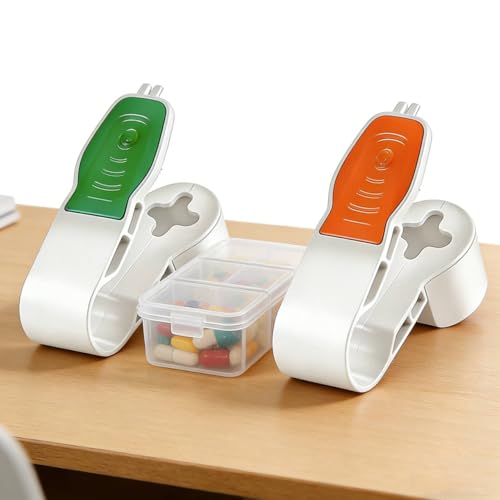 Portable Pill Popper Tool Personal Pill Organizers Pill Taker Pill Blister Pack Opener Tool Tablets Assistance Tool for The Elderly Disabled Individuals with Weak Senior Arthritis Hands (2PCS)