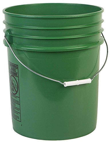 Hudson Exchange Premium 5 Gallon Bucket with Gamma Seal Lid, HDPE, Green