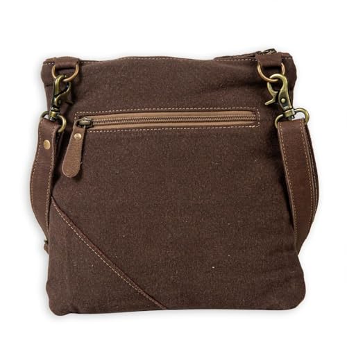 Myra Bag Western Leather Shoulder Bag for Women, Upcycled Canvas Crossbody Bag - When in Roma2