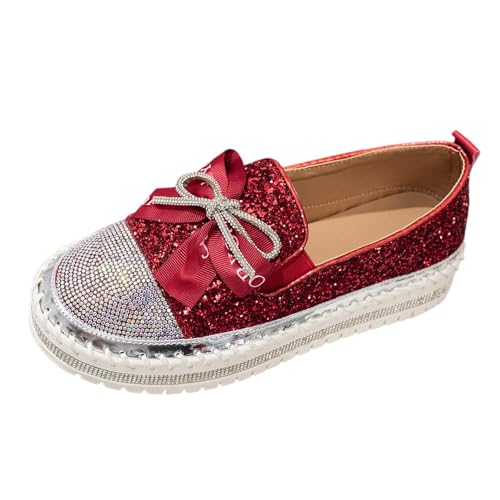 Zapatillas Brillantes Mujer Zapatos Vintage Mujer Retro Plataforma Barefoot Sneakers Zapatilla Negra De Comodos Piel para Caminar Casa Novia Boda Elegantes Ancho Especial Fiesta Sandalias Tacones