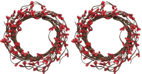 Pip Candle Rings Red 2 Pc