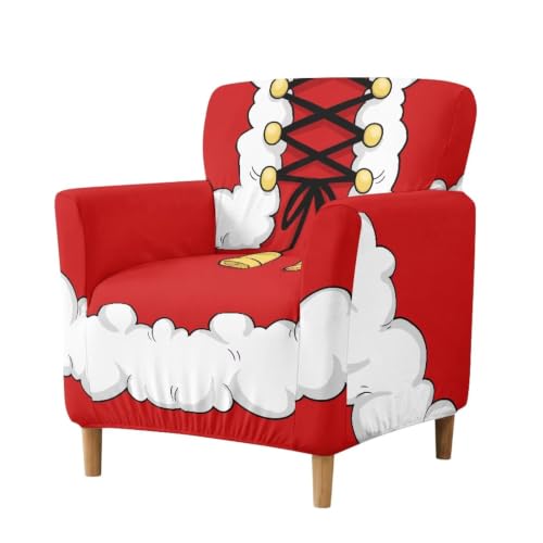 Pxjivorg Christmas Stretchy Armchair Slipcover Non-Slip One-Piece