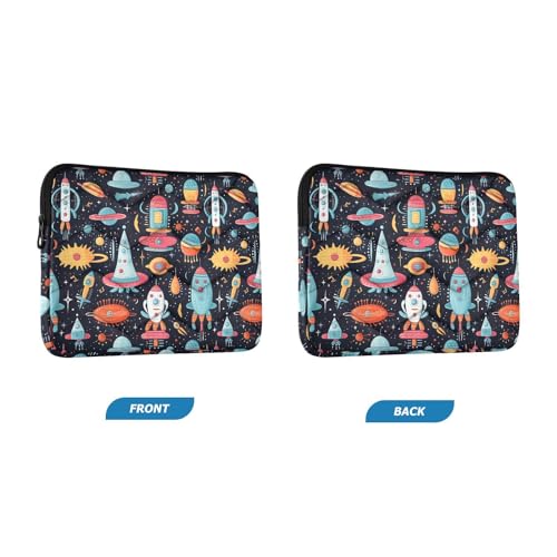 Funda para portátil 13-14 pulgadas Space Rockets acolchada miniatura 2