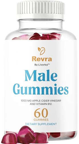 Revra Gummies - Official Revra Gummys for Men Premium Natural Ingredients - Maximum Strength Supplement Daily Energy Advanced Formula for Overall Health & Wellness 60 Gummies for 1 Month