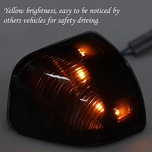 LED Turn Signal Light Left & Light Side Rear View Mirror Lamps Replacement for 2010-2018 Dodge Ram 1500 2500 3500 4500 5500 Smoked Lens Replace 68302828AA 68302829AA - Thumbnail 5