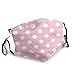 Produktbild Pink Polka Dot Plaid Beauty Fashion Maske Gesichtsschutz wiederverwendbar, waschbares Tuch, Gesichtsschutz, Paar bequeme waschbare Maske
