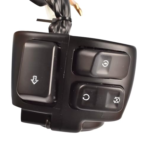 Commande clignotant moto Dyna 1996-2011 bouton commutation 25mm - 4