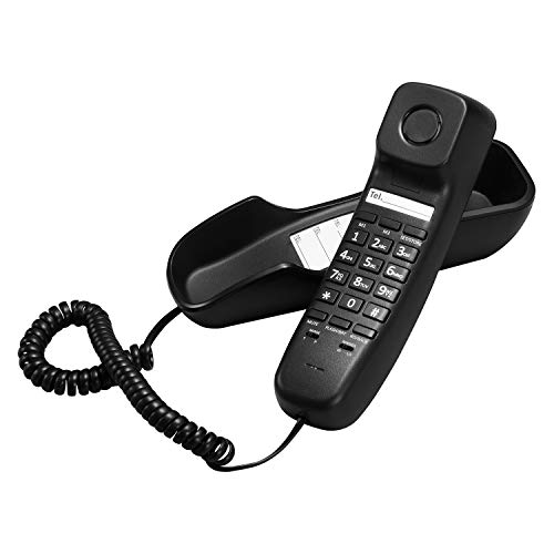 Ornin T112 Trimline Corded Telephone with Caller ID (Black) - Thumbnail 4