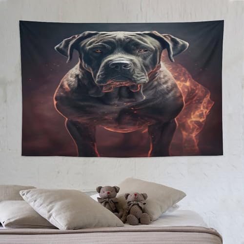 Décoration murale Cane Corso tapisserie grand format 150x230 cm salon chambre