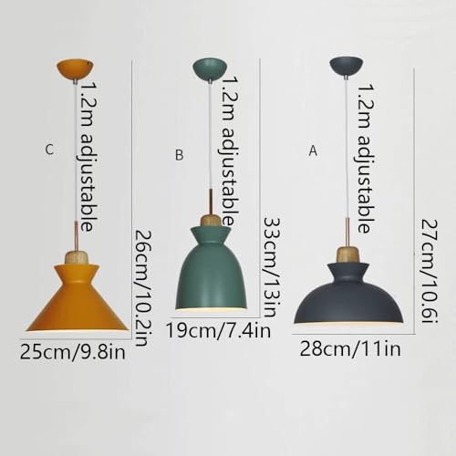 Lámpara colgante elegante vintage con arte de madera y base E27 3