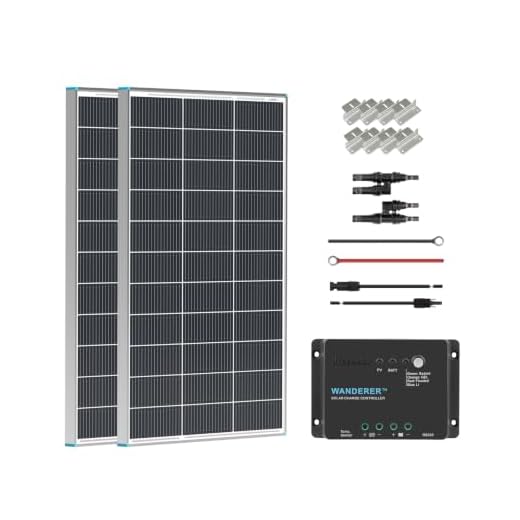 Renogy 200 Watt 12 Volt Monocrystalline Solar Panel Starter Kit with 2 Pcs 100W Solar Panel and 30A PWM Charge Controller for RV, Boats, Trailer, Camper, Marine,Off-Grid System